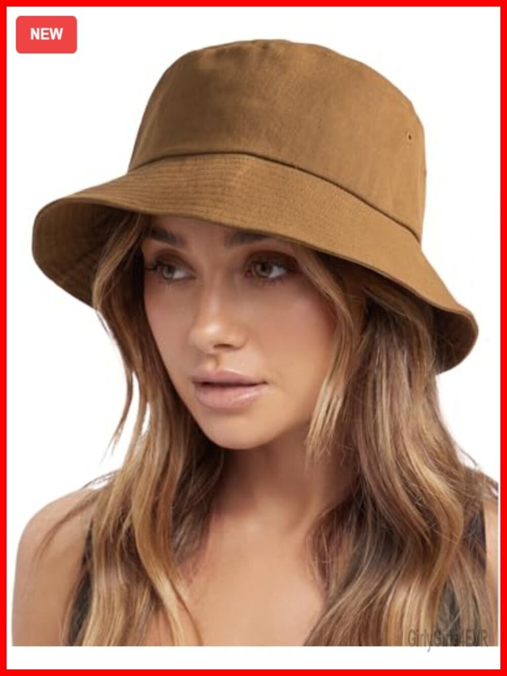 100% Washed Cotton Bucket Hat with Adjustable Chin Strap Packable Sun Hat for